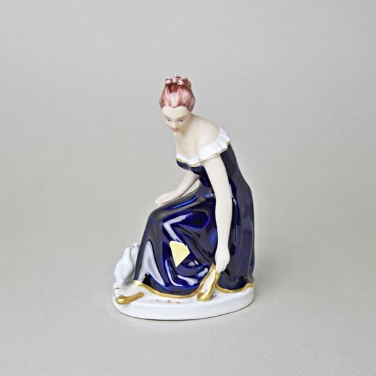 Cindrella 10,5 x 7,0 x 14 cm, Isis, Porcelain figures Duchcov