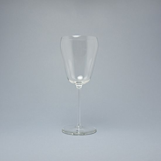 Luxusní designová sklenice na bílé víno 350 ml vyšší stopka, Sklárna Květná 1794
