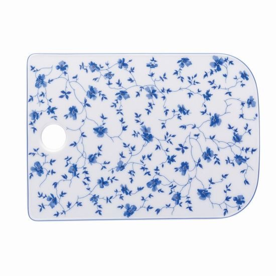 Breakfast board 21,5 x 14,5 cm, FORM Sugar 1382 Blaublüten, Arzberg porcelain