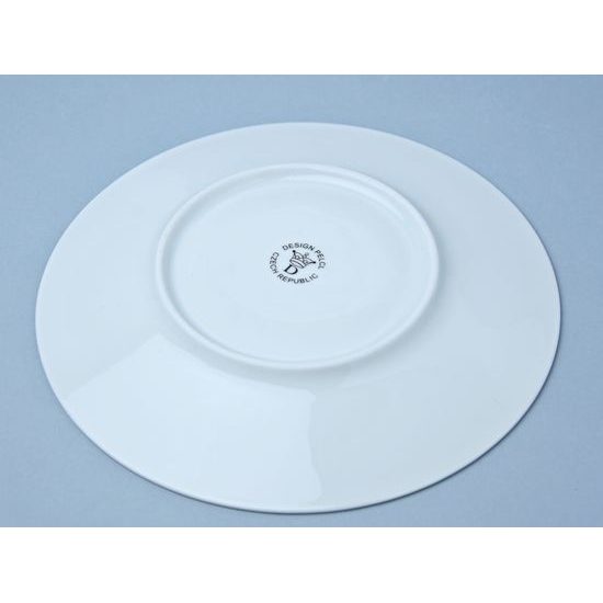 Bohemia White DECOR, Talíř dezertní 20 cm, design Pelcl, Český porcelán a.s.