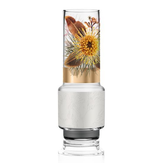 Vase Flory 9 / 9 / 32 cm, glass, Goebel