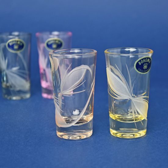Barva - Butterfly, liqueur glass 50 ml, 7 cm, Crystalite Bohemia