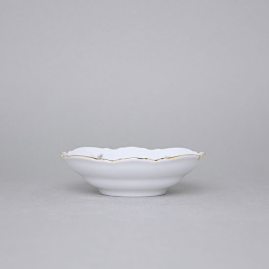 Gold line: Bowl 13 cm, Thun 1794 Carlsbad porcelain, BERNADOTTE roses