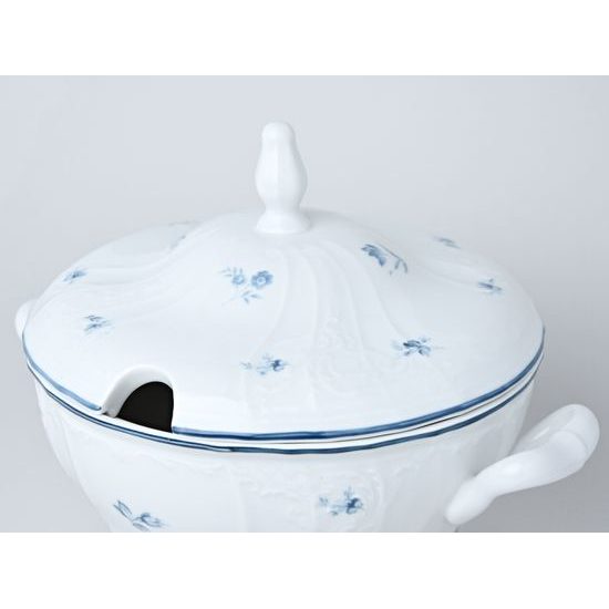 Soup bowl 2,5 l, Thun 1794 Carlsbad porcelain, BERNADOTTE blue flower