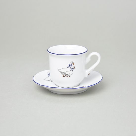 Cup espresso 80 ml + saucer 110 mm, Constance, Goose, Thun 1794, karlovarský porcelán
