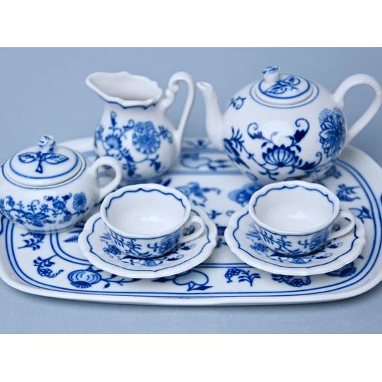 Tea set mini 8 pieces, Original Blue Onion Pattern