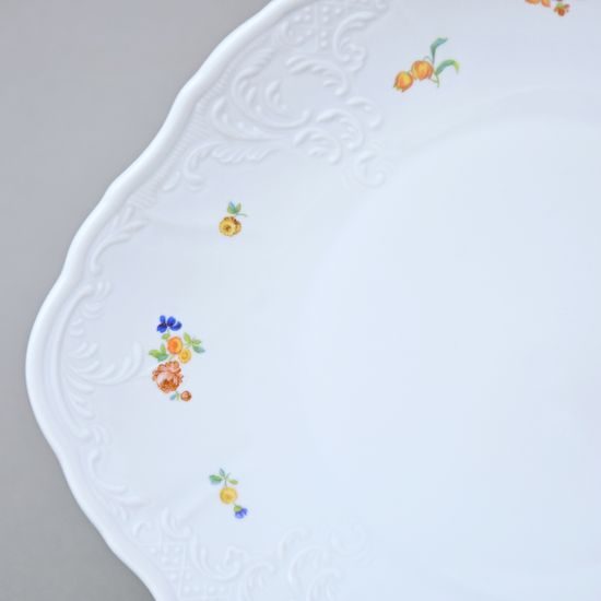 Talíř koláčový s uchy 27 cm, Thun 1794, karlovarský porcelán, BERNADOTTE házenka