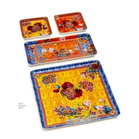 Platter squarre 25 x 25 cm, Lamart Foulard