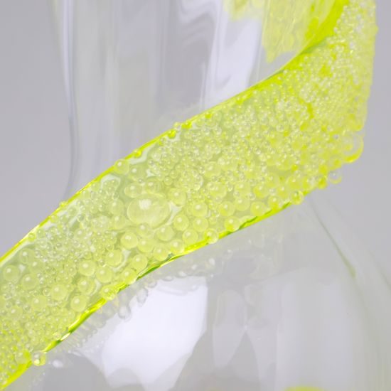 Vase with URANIUM 33,5 cm, Pačinek GLASS
