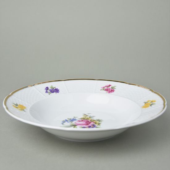 Plate deep 23 cm, Natalie Rose, Thun 1794 Carlsbad porcelain