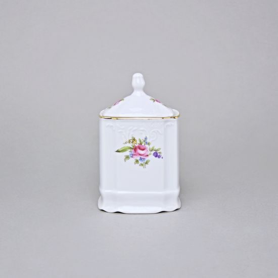 Kořenka hranatá 0,15 l, Thun 1794, karlovarský porcelán, BERNADOTTE míšeňská růže