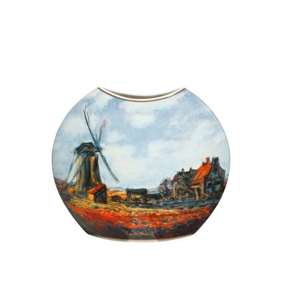 Vase Claude Monet - Tulip Fields/Poppy Fields, 24 / 8 / 20 cm, Porcelain, Goebel