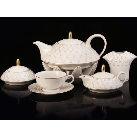 Tea set for 6 persons Galaxie, Thun Studio, Luxury Porcelain