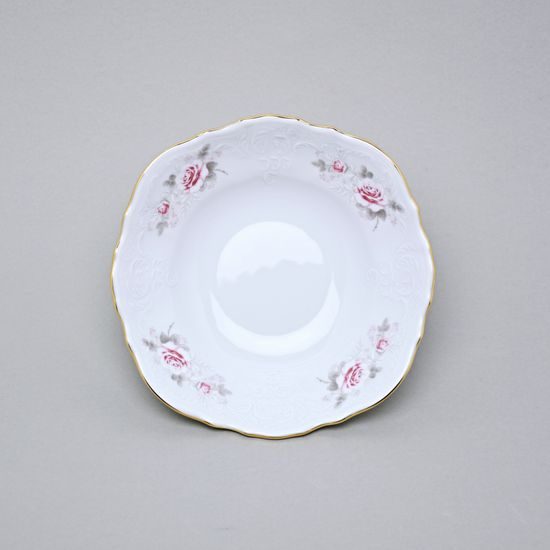 Zlatá linka: Miska 19 cm, Thun 1794 Carlsbad porcelain, Bernadotte růžičky