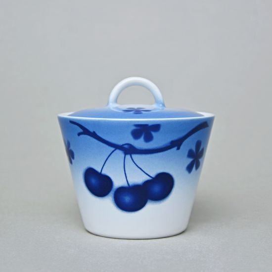 Cukřenka Tom 0,2 l, Thun 1794, karlovarský porcelán, BLUE CHERRY