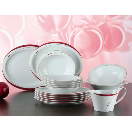 Dining set for 6 persons (16 pcs), Mirage 22539, Seltmann Porcelain