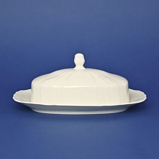 Máslenka na 250 g - vršek (víko), Thun 1794, karlovarský porcelán, BERNADOTTE ivory