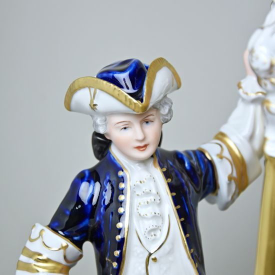 Nosítka rokoko 35 x 24 x 28,5 cm, Isis, Porcelánové figurky Duchcov