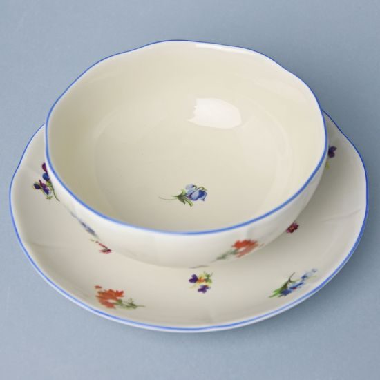 Cup 270 ml soup plus saucer 167 mm, Hazenka ivory, Cesky porcelan a.s.