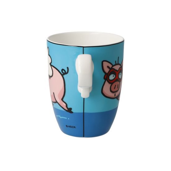 Hrnek When Pigs Fly 400 ml, jemný kostní porcelán, Ed Heck, Goebel