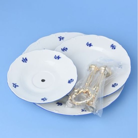 Compartment dish 3 pcs. 34 cm, Ophelie blue házenka, Nová Role Thun