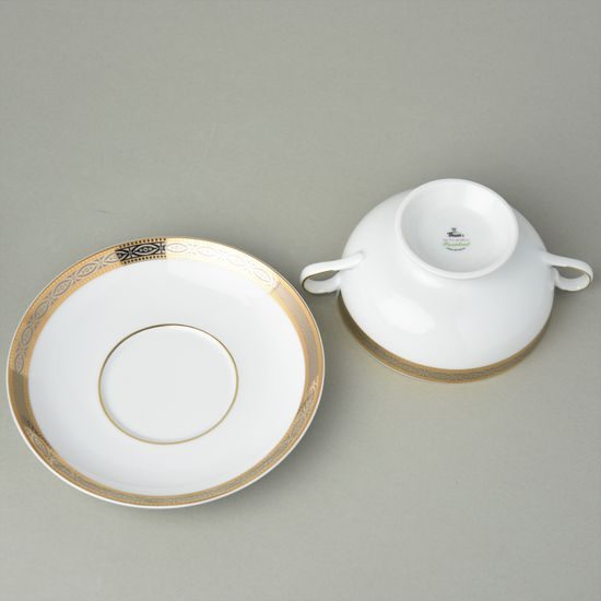 210: Cup 300 ml and saucer 17 cm for soup, President, Atelier Lesov Thun