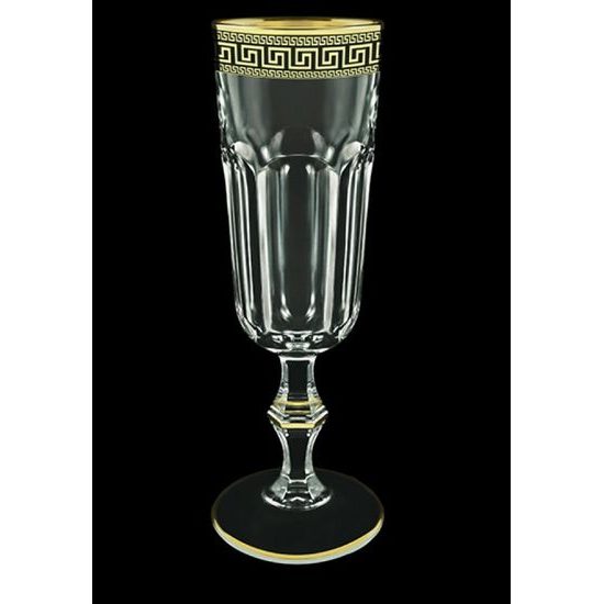 Astra Gold: Champaigne glass 160 ml, 19 cm, Antique Golden Black