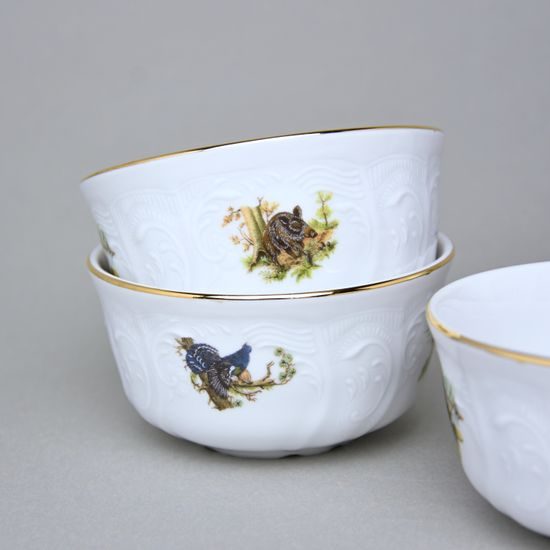 Miska na rýži 11 cm, sada 6 ks.,Thun 1794, karlovarský porcelán, BERNADOTTE myslivecká