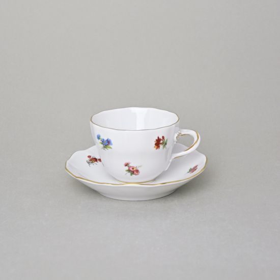 Cup and saucer A plus A 0,08 l / 11 cm for mocca (mini coffee), Hazenka, Cesky porcelan a.s.