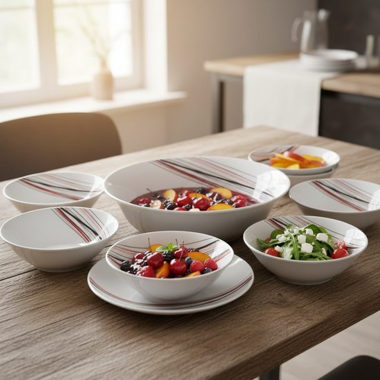 Kompotová souprava pro 6 osob, Thun 1794 karlovarský porcelán, SYLVIE 80382