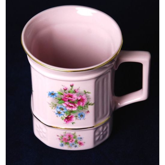 Mug square 0,25 l, Mary-Anne, Leander, rose china