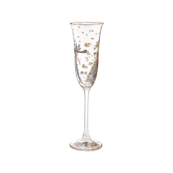Champagne glass 100 ml Lady with fan, glass, G. Klimt, Goebel