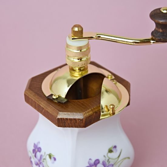 Coffee mill Aneta 16 cm, Violet, Cesky porcelan a.s.