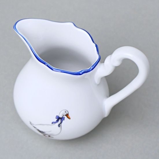 Mlékovka vysoká 0,08 l, husy, Český porcelaán a.s.