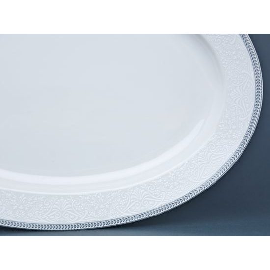 Dish oval 36 cm, Thun 1794 Carlsbad porcelain, Opal 80446