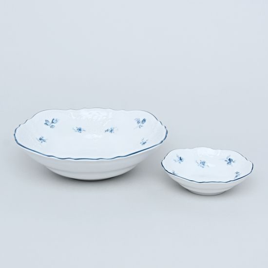 Compot set for 6 persons, Thun 1794 Carlsbad porcelain, BERNADOTTE blue flower