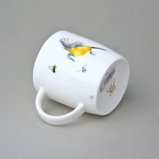 Garden wildlife: Mug Sophie 350 ml, two tits, Roy Kirkham fine bone china
