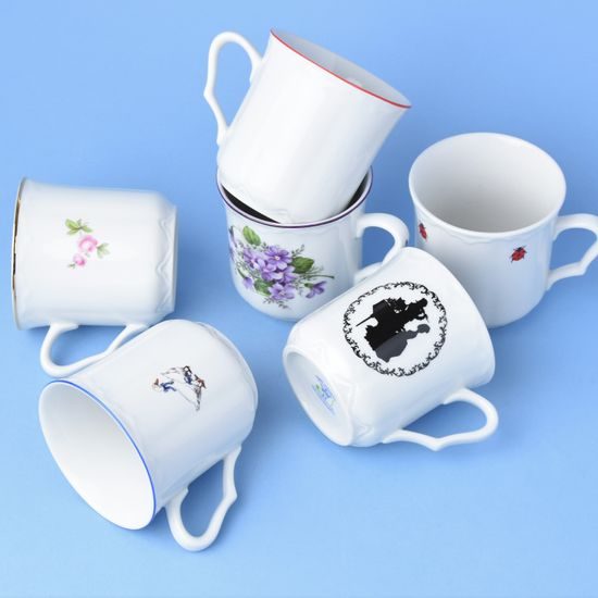 Mug Karel 0,27 l COMBO, 6 pcs., Český porcelán a.s.