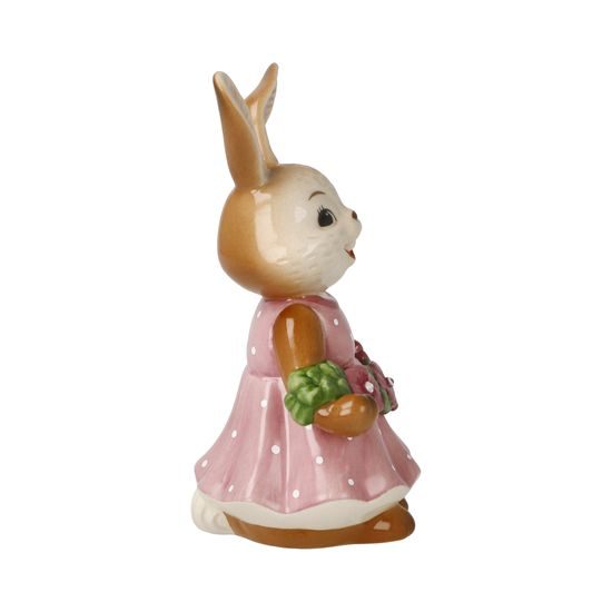 Figurine Rabbit Girl Cute flower Girl 6,5 / 5,5 / 12 cm, stoneware, Goebel