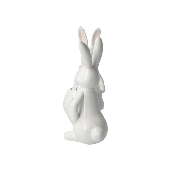 Figurka zajíčků s vázičkou Jarní city 28 / 7,5 / 16 cm, porcelán, Goebel