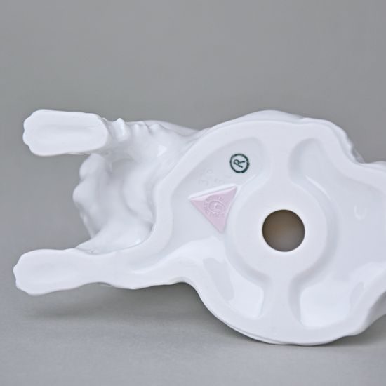 Pes Kavalír king Charles španěl, 13 x 7,2 x 11 cm, bílé, Porcelánové figurky Duchcov
