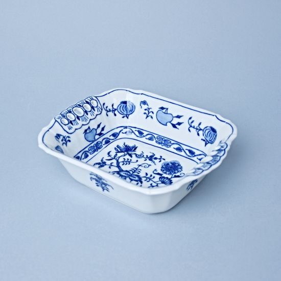 Pierced rectangular dish 19 cm, Original Blue Onion Pattern