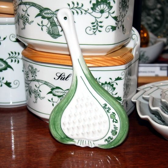 Garlic rasper 16 cm, Green Onion Pattern, Cesky porcelan a.s.
