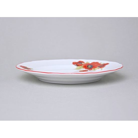 Talíř dezertní 19 cm, máky, Český porcelán a.s.