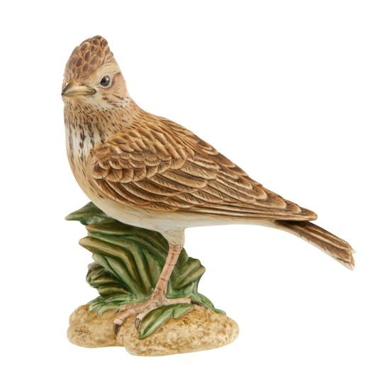 Bird of the Year 2019 - Skylark 14 cm, porcelain - decor biscuit, Goebel