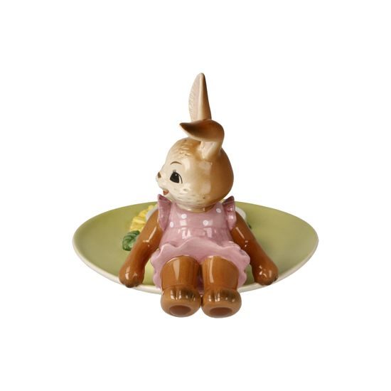 Candle holder with rabbit 15.5 / 12.5 / 11cm, stoneware, Goebel