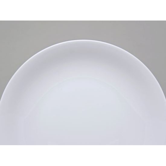 Plate deep 22 cm, Coups white, Thun 1794 Carlsbad porcelain