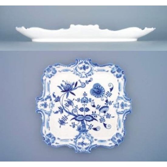 Platter 35 x 35 cm, Original Blue Onion pattern (q2)