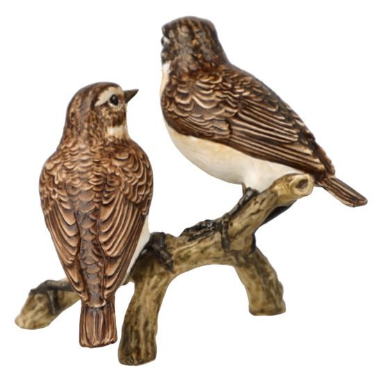 Pair of Whinchats 11 / 8 / 11 cm, porcelain, Goebel