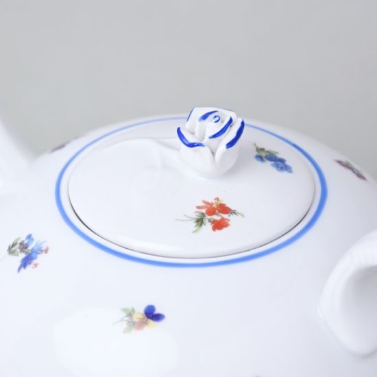 Tea pot 0,95 l, Hazenka with blue line, Český porcelán a.s.